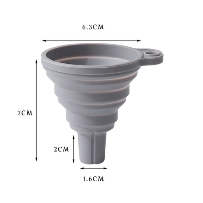 CLS | Corong Air Minyak Silikon Portable Lipat/ Silicone Funnel Food Grade