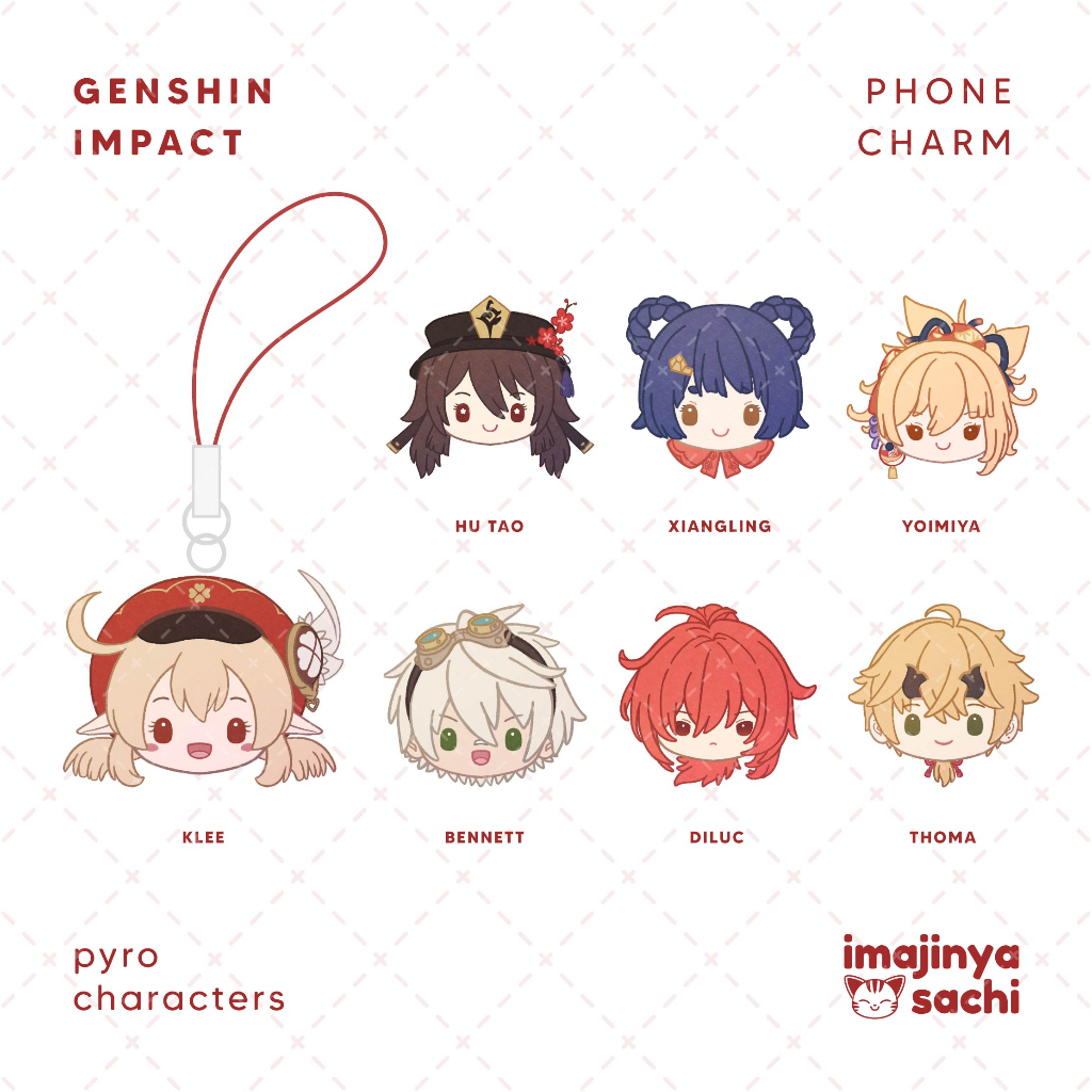 [ imajinyasachi ] Genshin Impact Phone Strap Charm