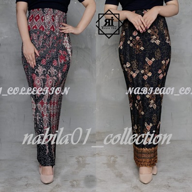 REAL PICT ROK PLISKET BATIK / ROK LILIT / BAWAHAN KEBAYA / ROK KEBAYA / ROK WISUDA / LERENG HIJAU