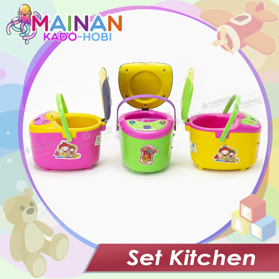 KADO MAINAN ANAK PEREMPUAN SET KITCHEN ALAT MASAKAN RICE COOKER