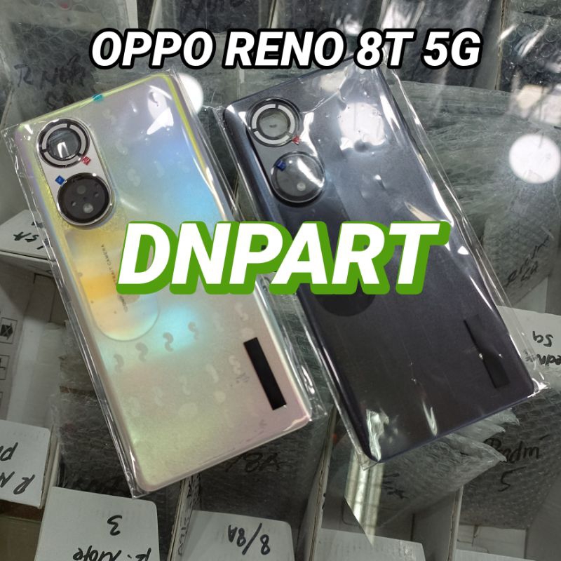 CASING BACKDOR+RING CAMERA OPPO RENO 8T 5G ORIGINAL