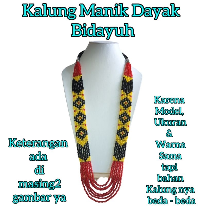 Kalung manik / kalung dayak / kalung manik dayak / kalung manik manik / kalung dayak Kalimantan / ka