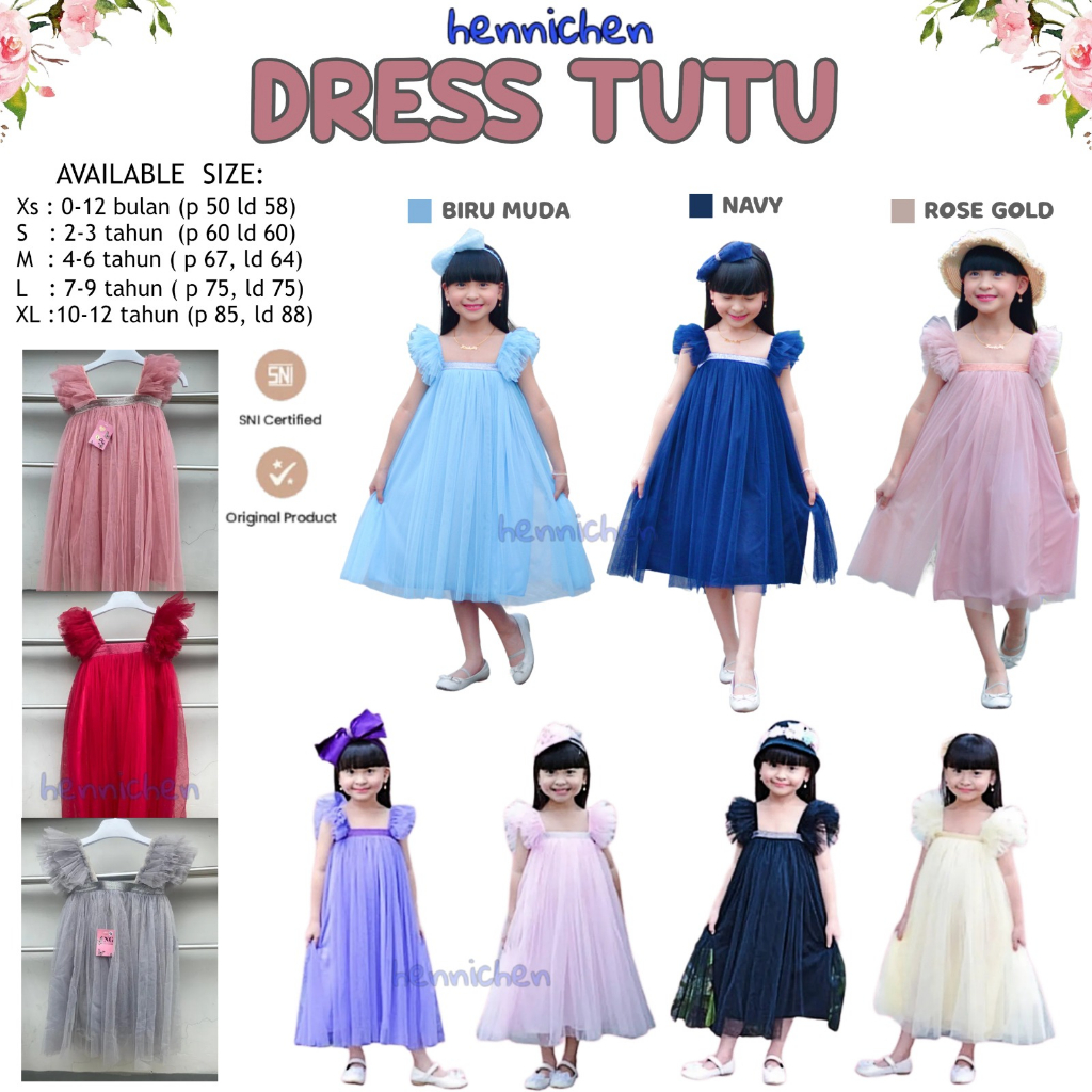 DRESS TUTU DRESS TUTU / GAUN TUTU LUCU ANAK FASHION ANAK PEREMPUAN DRESS ANAK PEREMPUAN