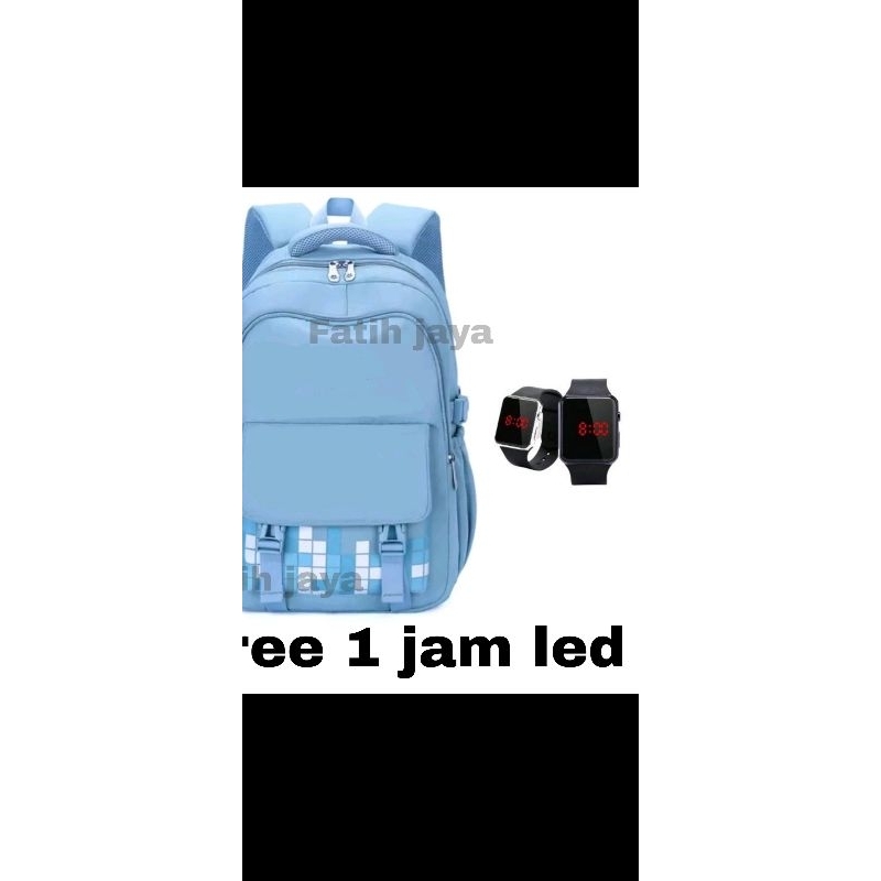 tas anak perempuan - tas sekolah anak - tas anak cewek - ransel sekolah anak - tas anak lucu (FREE JAM LED)