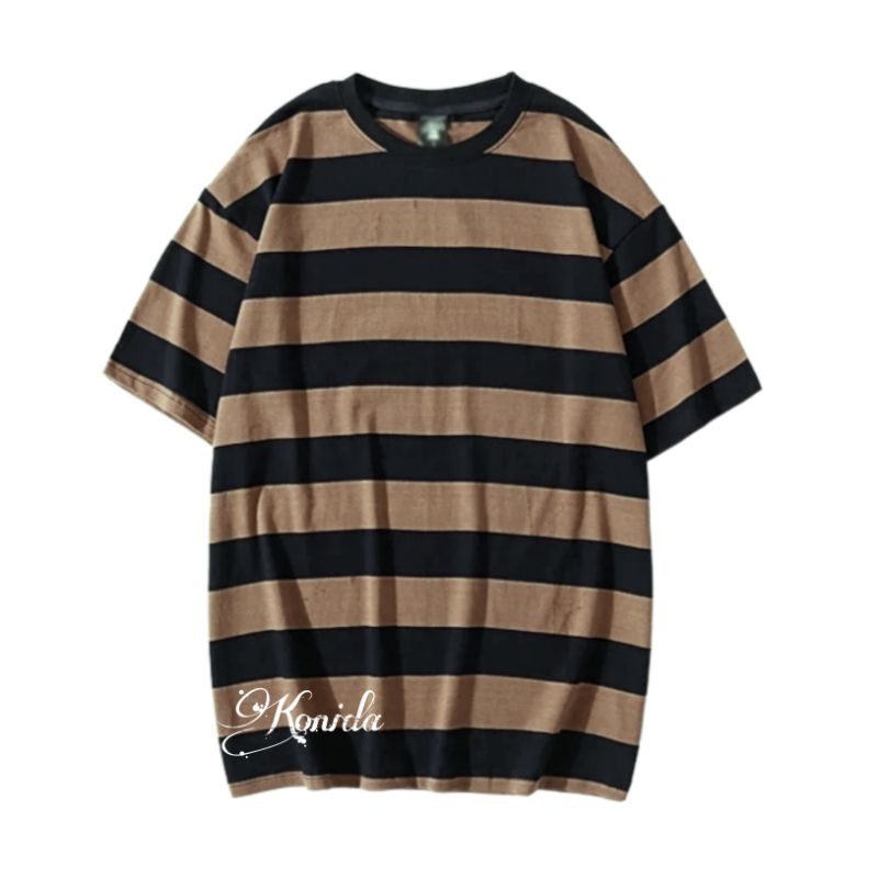 Kaos Stripe Garis Garis Salur Baju Kaos Salur pria kaos terbaru kaos salur kaos garis kaos distro atasan pria