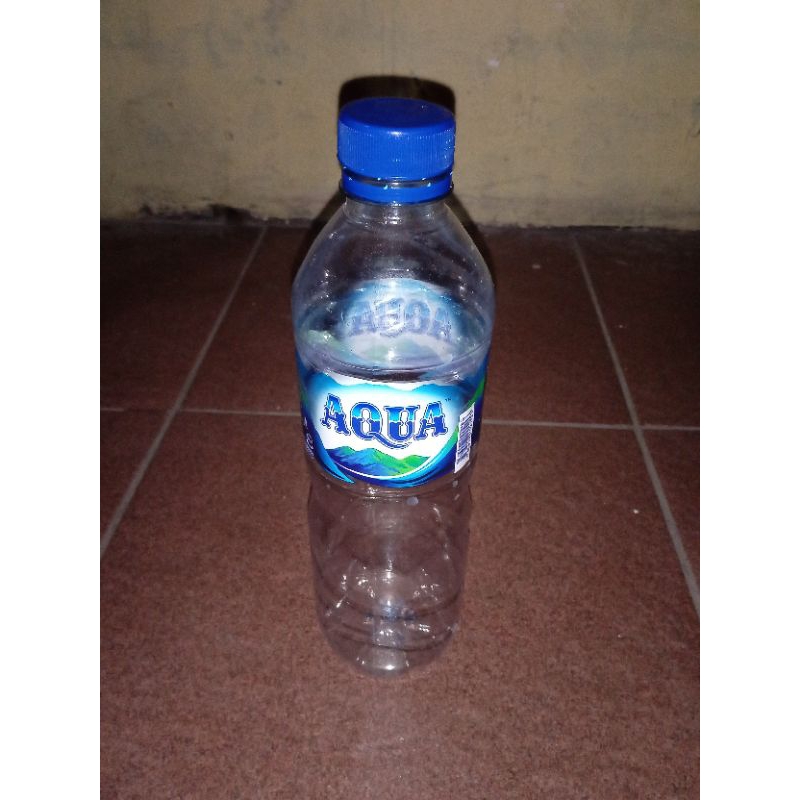 Botol Plastik Aqua Bekas 600ml, Botol dan Tutup/Botol Saja/Tutup Saja
