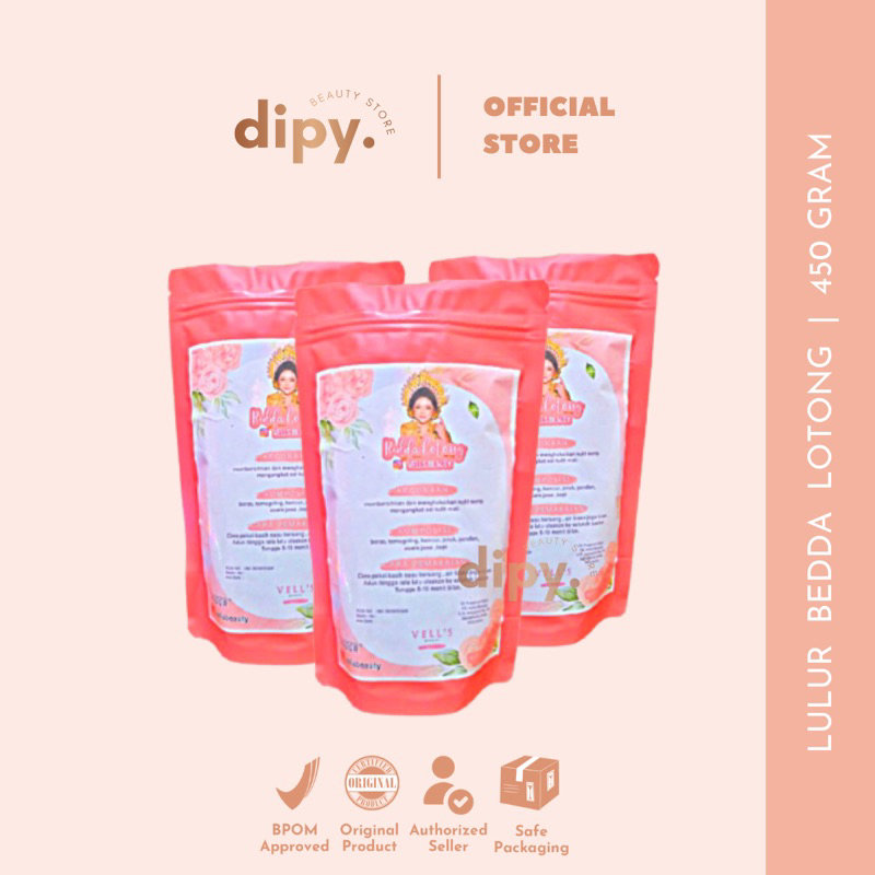 VELLS BEAUTY - LULUR BEDDA LOTONG BODYSCRUB TRADISIONAL ALAMI KHAS BUGIS VIRAL BPOM