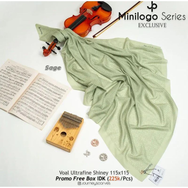 JOURNEY SCARVES/JOURNEY HIJAB/KERUDUNG JOURNEY/JOURNEY ORIGINAL MOTIF MINILOGO PREMIUM