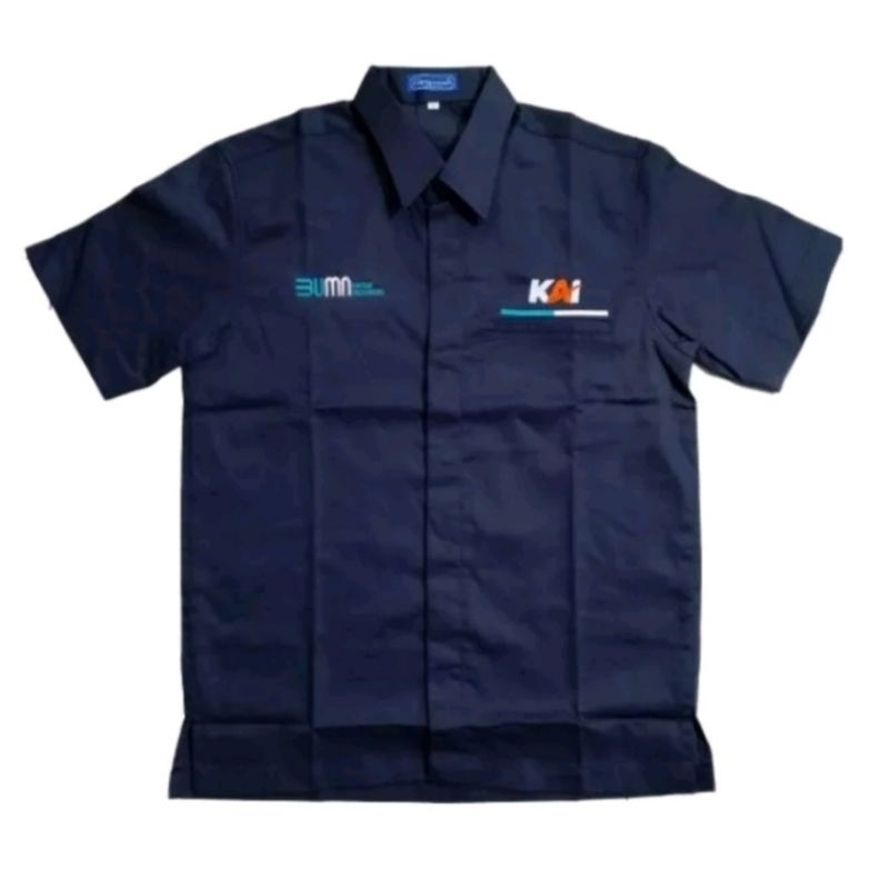 KEMEJA KAI BUMN KEMEJA DINAS KAI BUMN BIRU NAVY