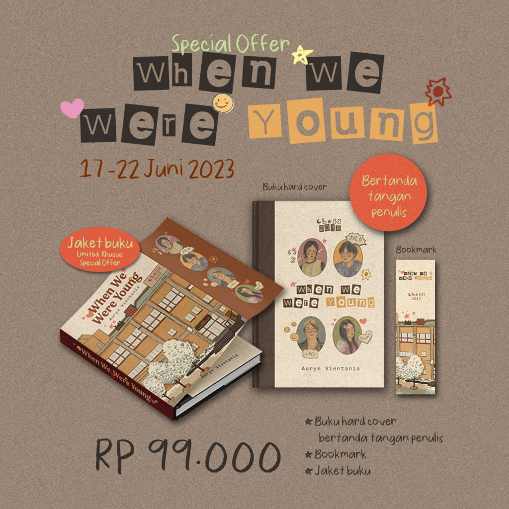Ready Stok  Novel When We Were Young - Alster Lake - Auryn Vientania - Turning Page Hard Cover (Orig