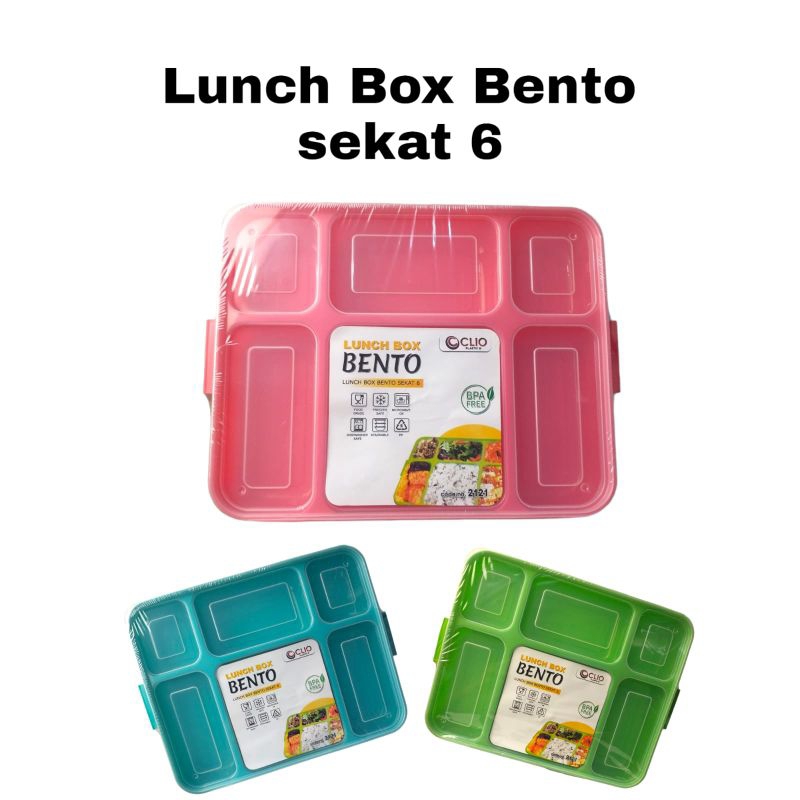 Lunch Box Bento Sekat 6  Kotak Bekal Makan Catering