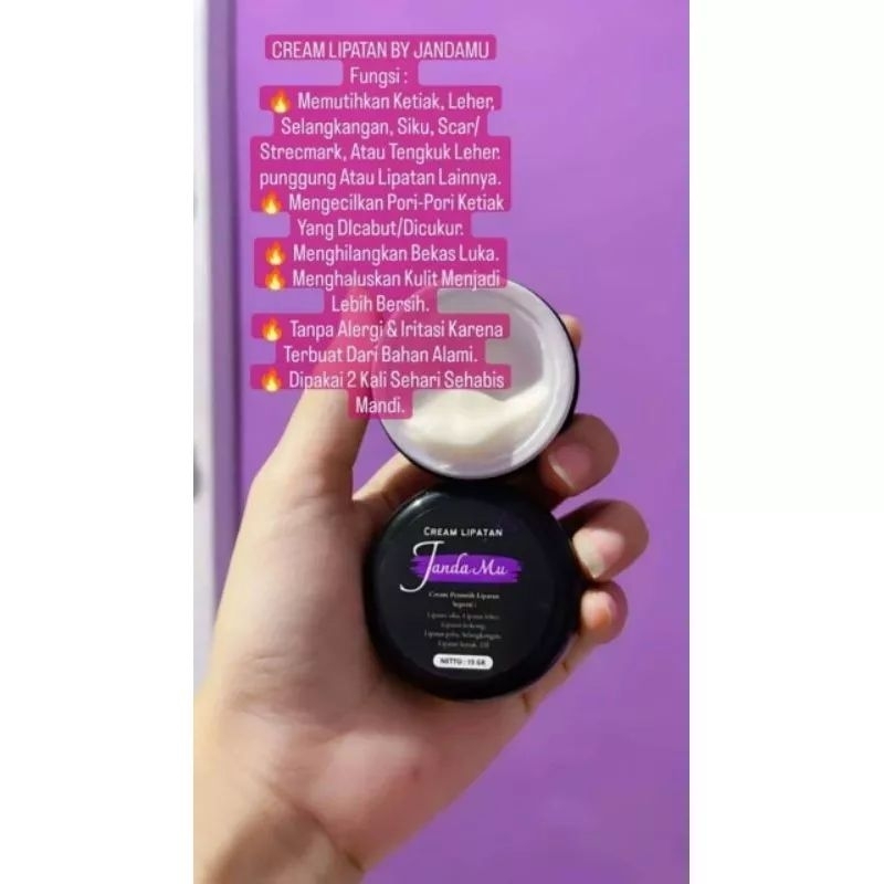 ‼️READY‼️JANDAMU CREAM LIPATAN JANDAMU - CREAM PENCERAH LIPATAN BY JANDAMU ORI  CREAM KETIAK CREAM SELANGKANGAN