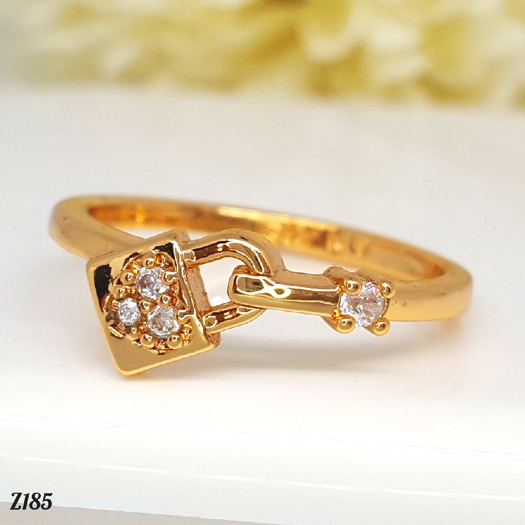 PGX Cincin Xuping Wanita Lapis Emas Aksesoris Perhiasan Fashion Premium - Z185