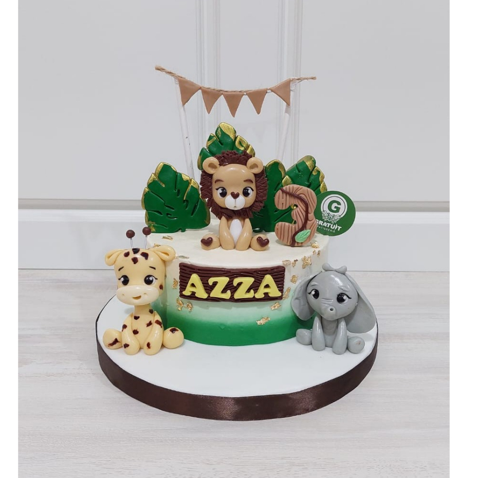 

ANIMALS UK 15CM FIGUR FONDANT UK 15CM / KUE ULANG TAHUN CUSTOME