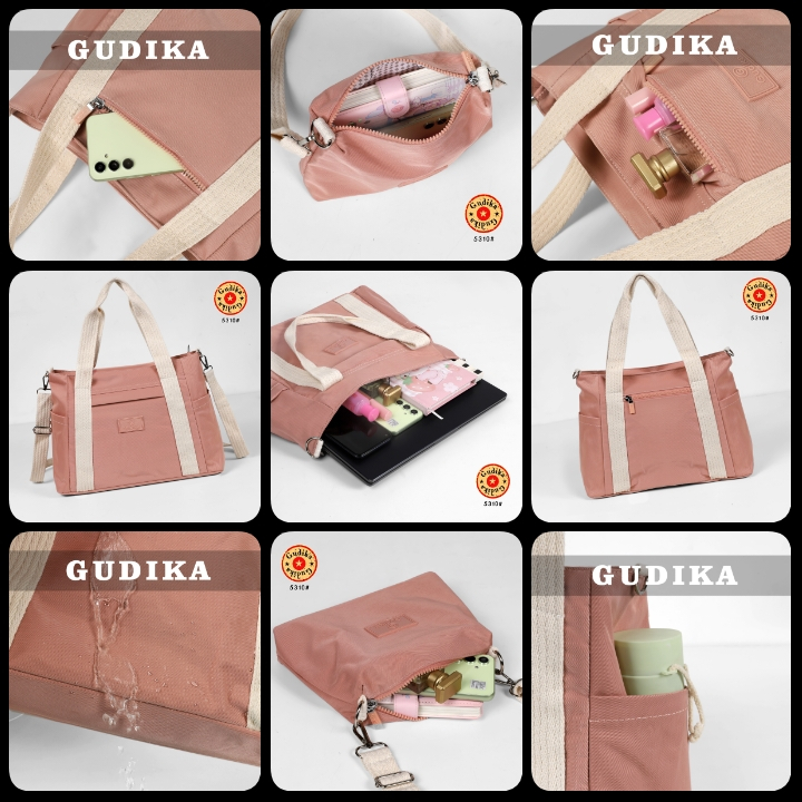 GUDIKA Bag 5310 - Tas Wanita Waterproof OOTD Harian Korea Style - Tas Selempang Anti Air Kekinian Import Original Terbaru - sling bag - shoulder bag - tas bahu - tas kulit - tas batam - tas pesta kondangan - tas jinjing