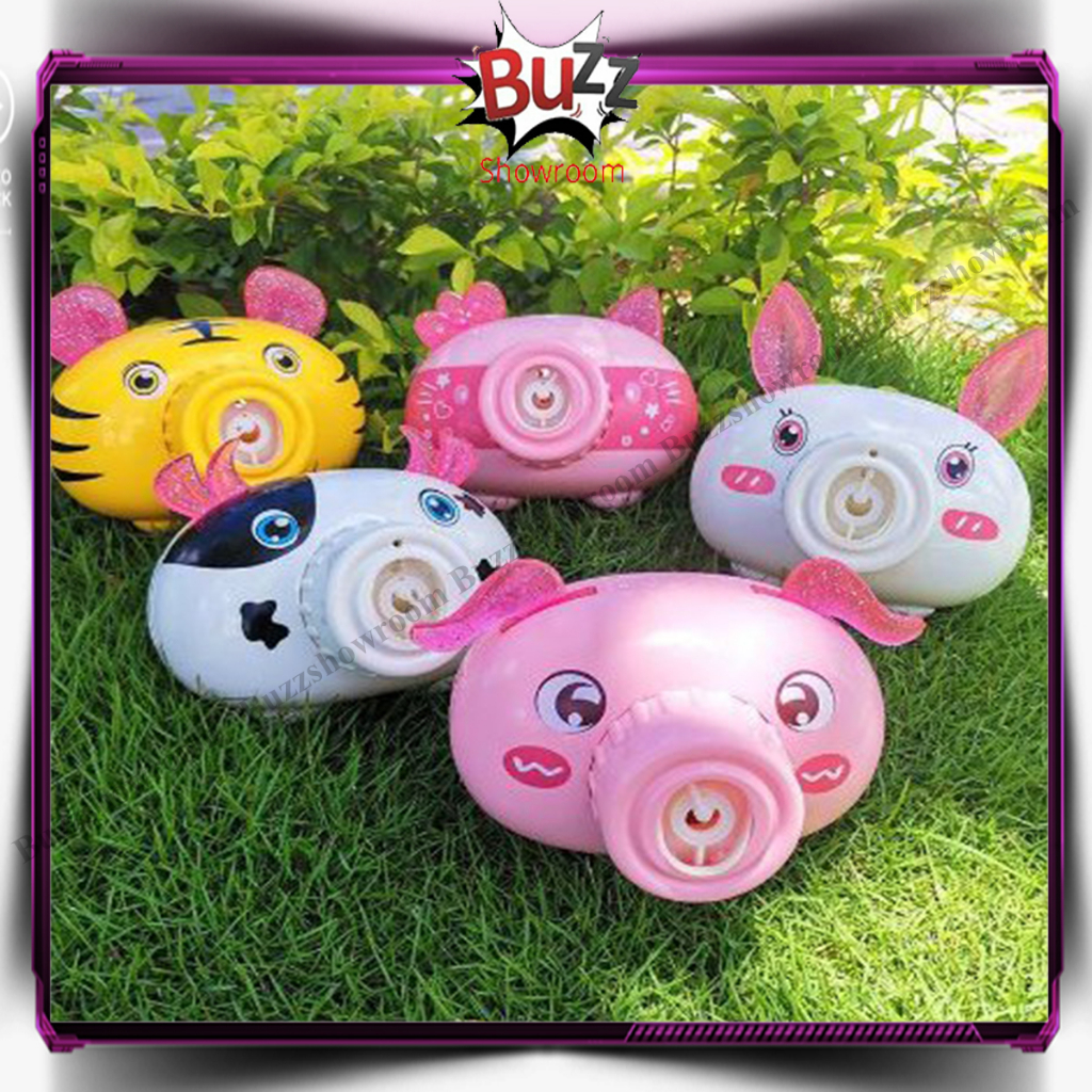 Bubble Camera Automatic Mainan Gelembung Busa Kamera OtomatisPig HelloKitty Sapi Kelinci