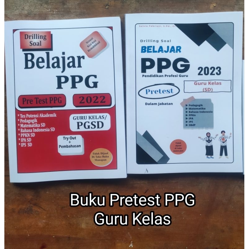 (PPG SD) Original Buku Pretest PPG PGSD Guru SD Guru Kelas Belajar PPG 2023 2022 Dalam Jabatan