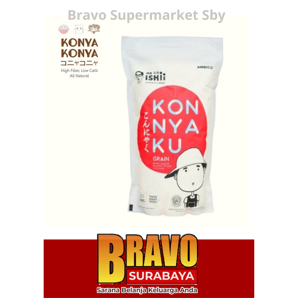 

Konnyaku Grain 1kg / Beras Shirataki