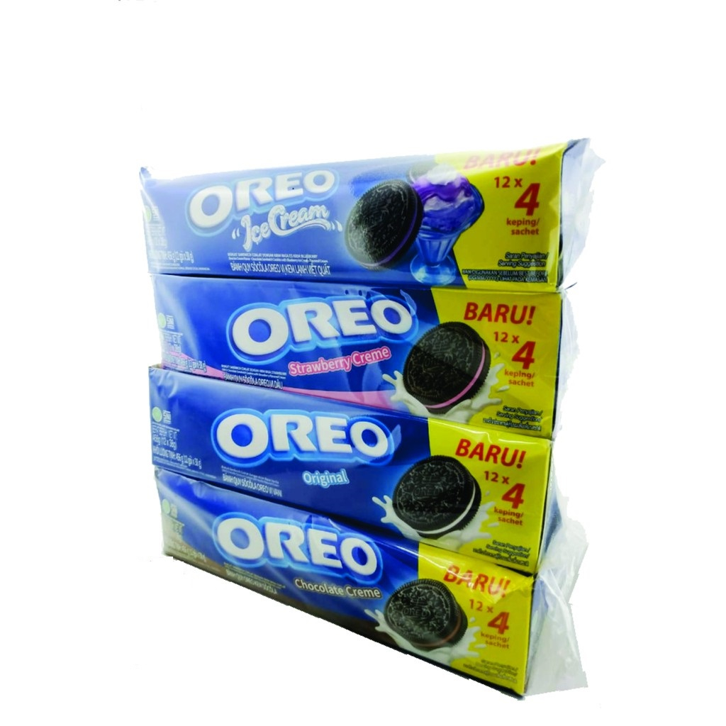 

( PerBox isi 12) OREO Biskuit Keping/Kemasan Box 331.2 Gr (12 x 27.6 Gr)