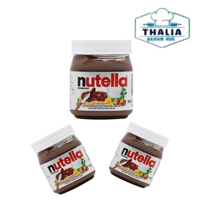 

NUTELLA 350GR SELAI KACANG & COKLAT HAZELNUT, TOPPING,FILLING CAKE DLL