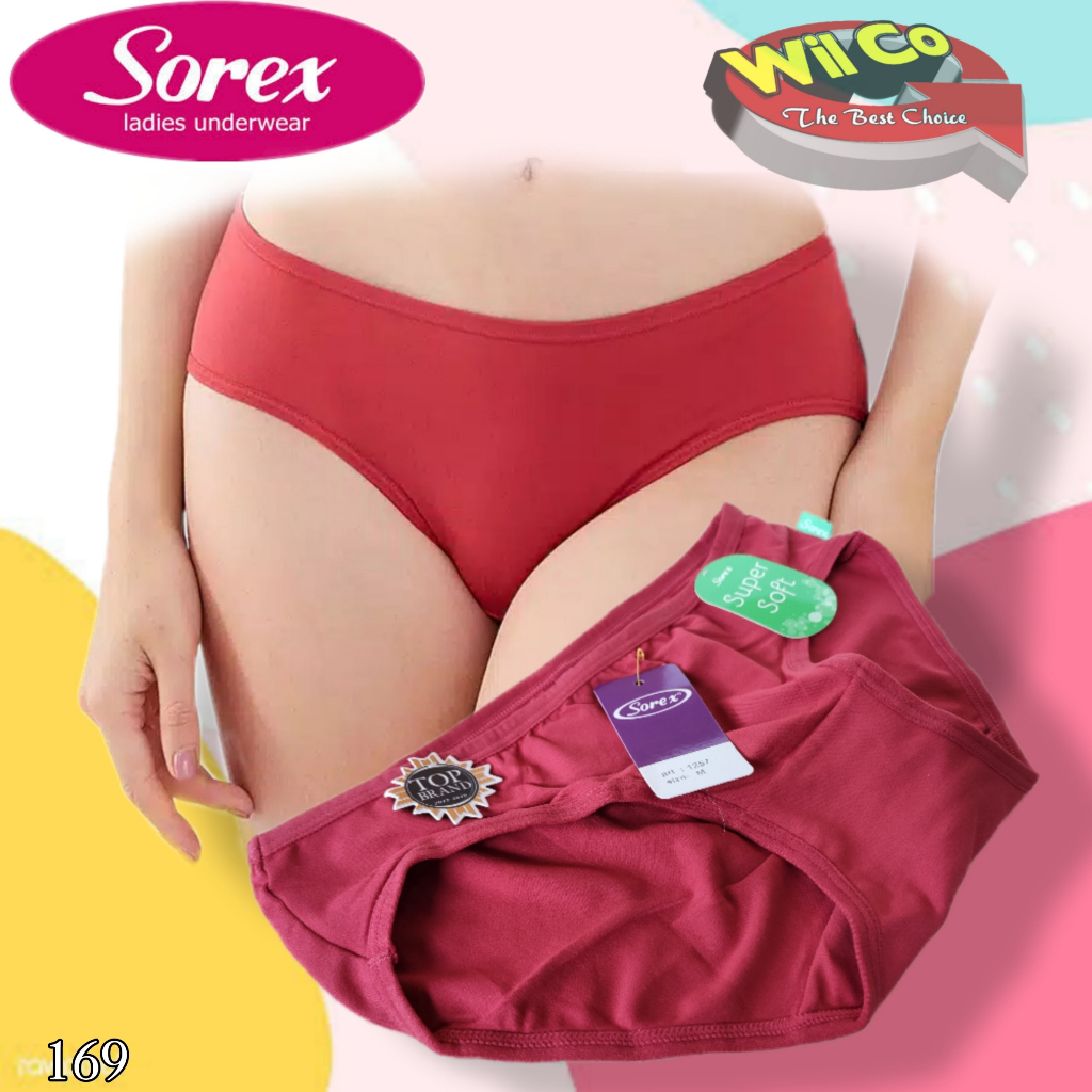 K169 - (Harga Per 1 Potong) CELANA DALAM WANITA PAKAIAN WANITA PAKAIAN DALAM SOREX SIZE M - XXL MULTYCOLLOR