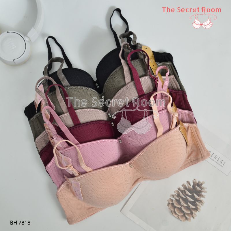 TALLY BRA BH 7818 I CUP B BESAR I BH 1/2 CUP I BUSA SEDANG I ADA KAWAT I KAIT 2 I SIZE 34 - 38