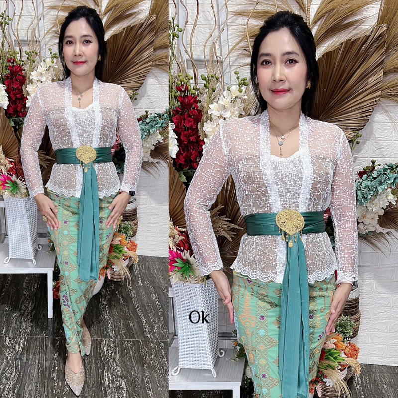 kebaya jadi brokad tile akar