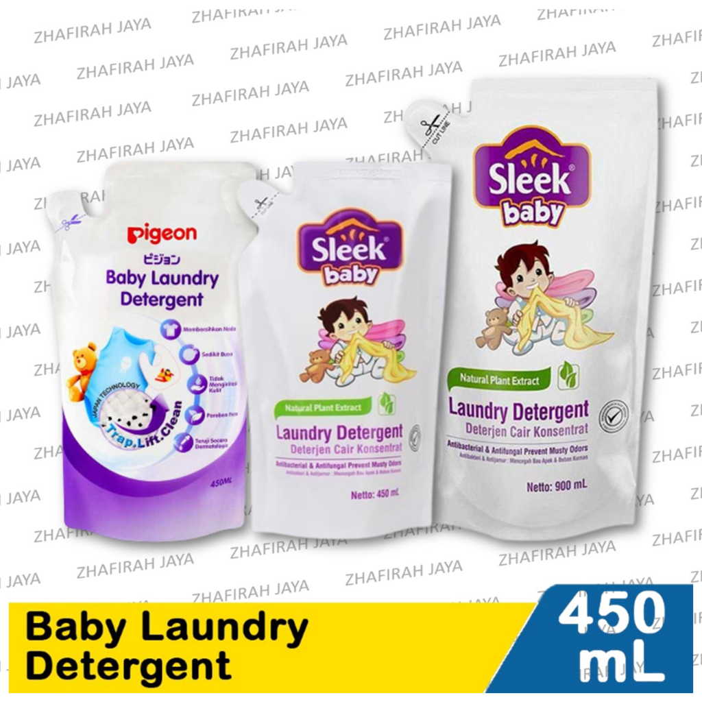 ❤ZJ❤ SLEEK Laundry Detergent 450ml 900ml - PIGEON Laundry Detergent 450ml