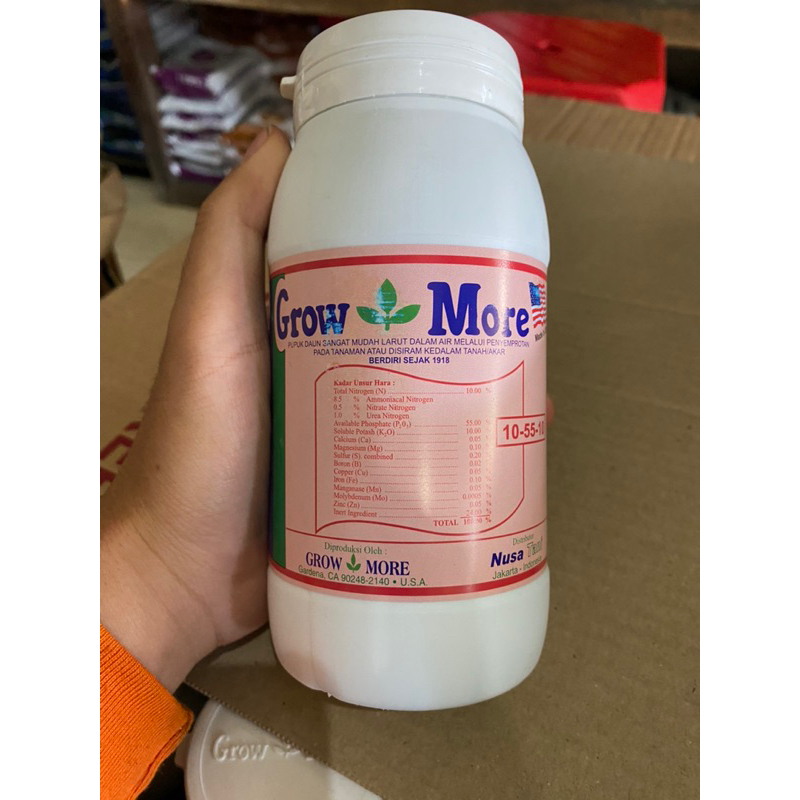 Pupuk growmore 10 55 10 isi 454gram pupuk daun bunga dan buah
