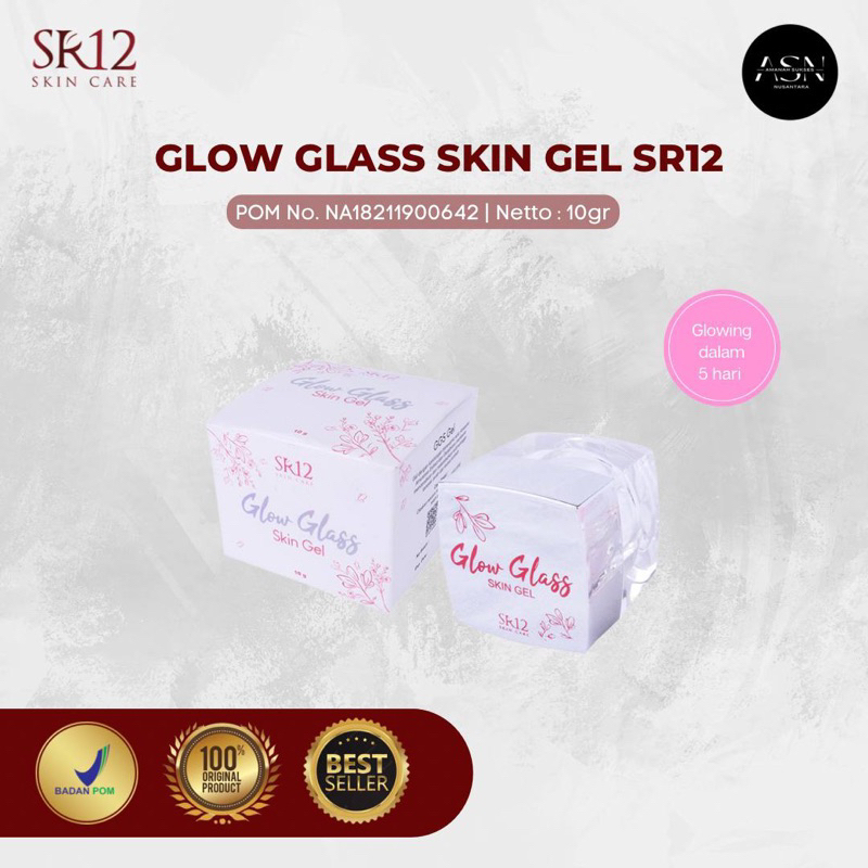 GLOW GLASS SKIN GEL SR12 DEBS BJM / MENGGLOWINGKAN WAJAH / MENCERAHKAN WAJAH