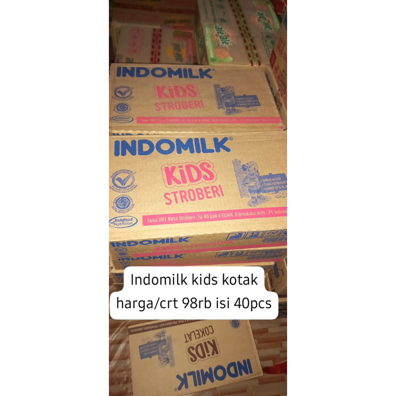 

INDOMILK kids kotak/crt isi 40pcs