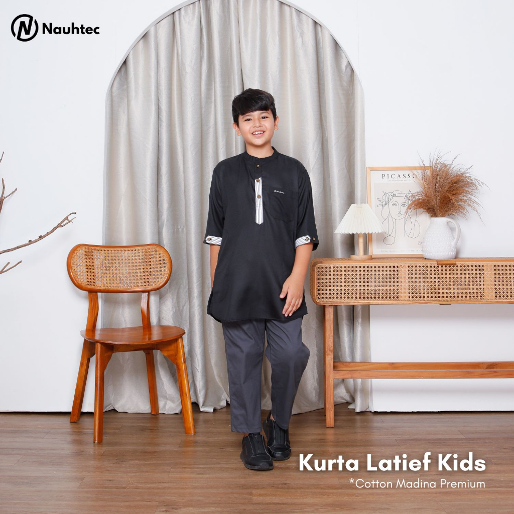 Koko Kurta  Anak Latief Kids Nauhtec Series Katun Madina Premium