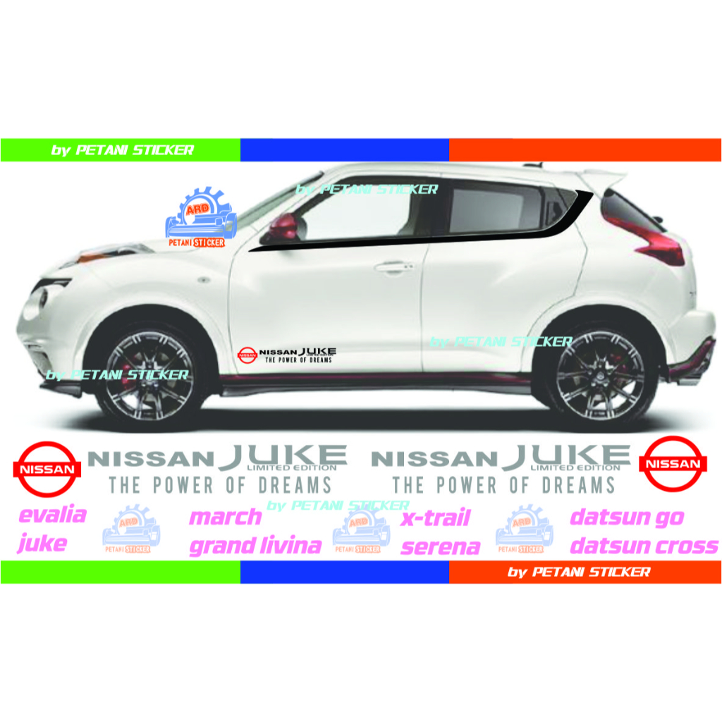 petani stiker sticker mobil nissan juke xtrail datsun serena body samping mobil keren cutting stiker