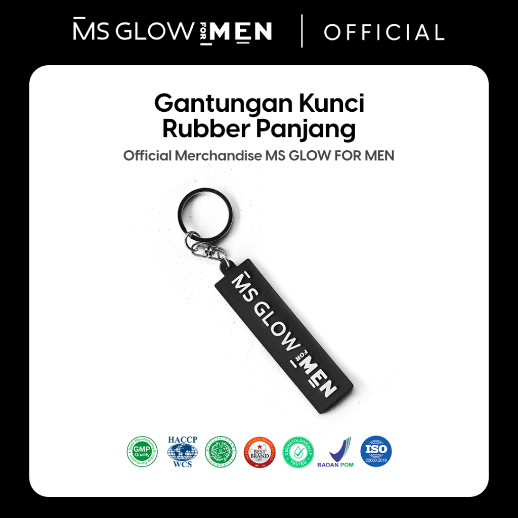 (Merchandise) MS Glow For Men - Gantungan Kunci Rubber Panjang Men