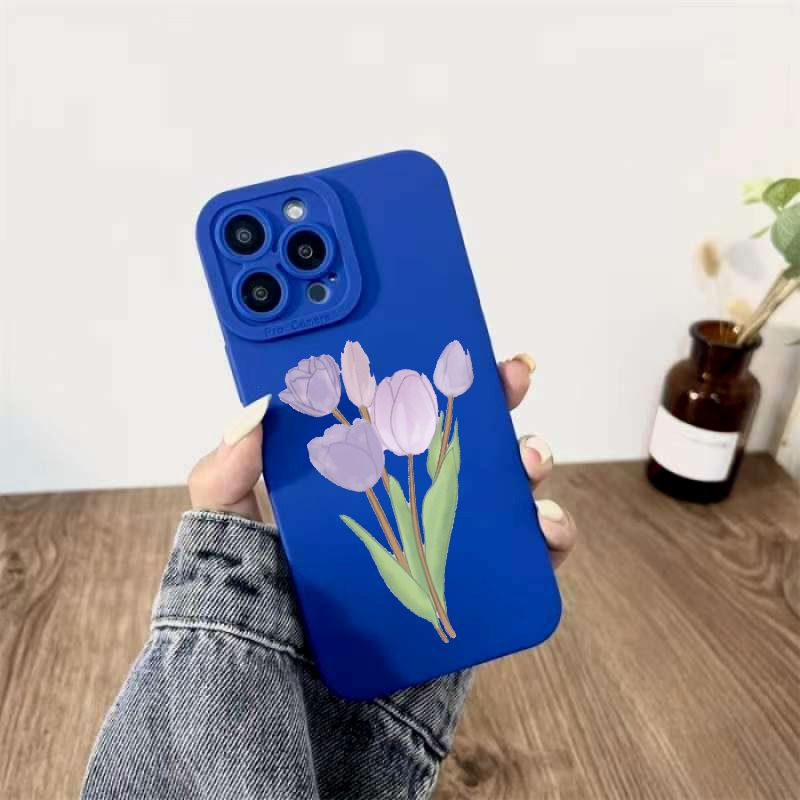 Casing motif flower BB53 for Iphone 6 6s 6g 6+ 6s+ 7 8 7+ 8+ X Xs 11 12 13 14 14+ Plus Pro Max