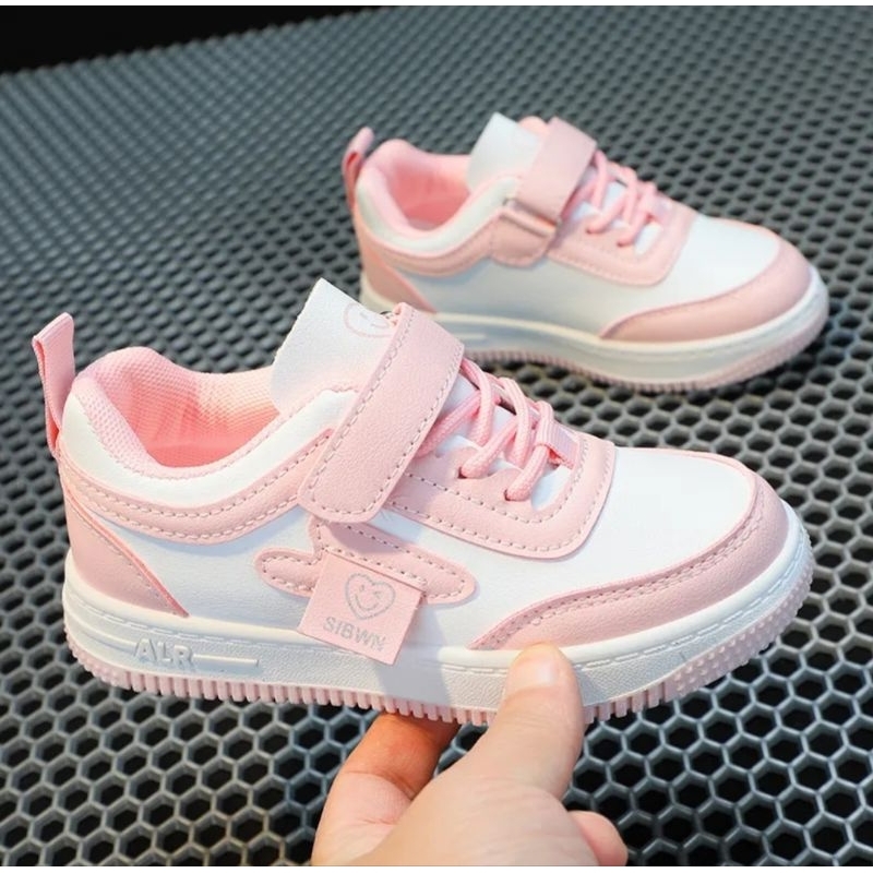 LittleShoes Sepatu Anak Sneaker Unisex SMILE Import Size 26-37 Usia 2-10 Tahun