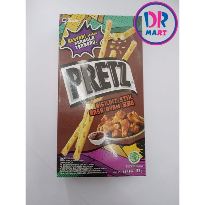 

Glico Pretz Biskuit Stik Ayam BBQ 31GR