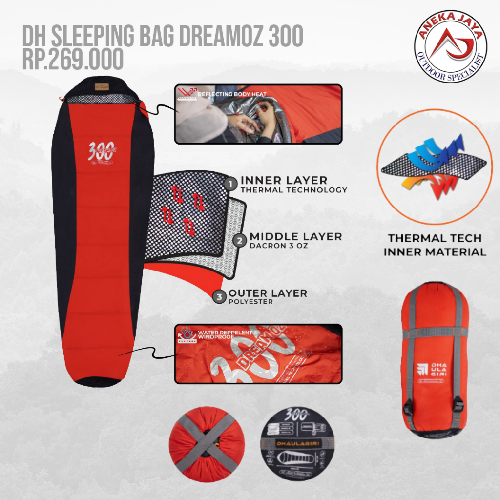 SLEEPING BAG DHAULAGIRI DREAMOZ 300