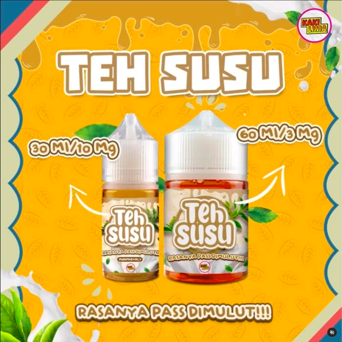 LIQUID 30ML KAKI LIMA TEH SUSU 10MG