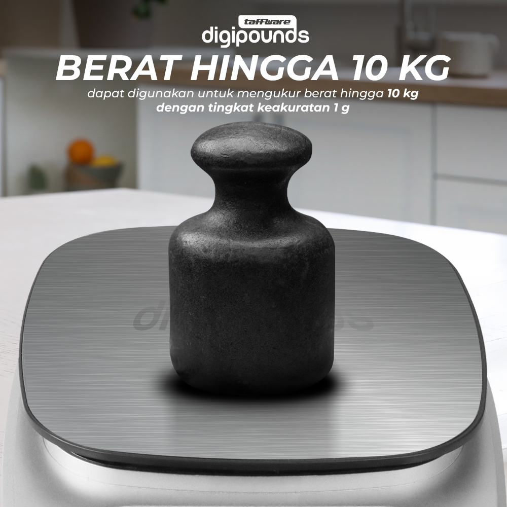 Digipounds Timbangan Dapur Mini Digital 10kg Akurasi 1g Kitchen Scale