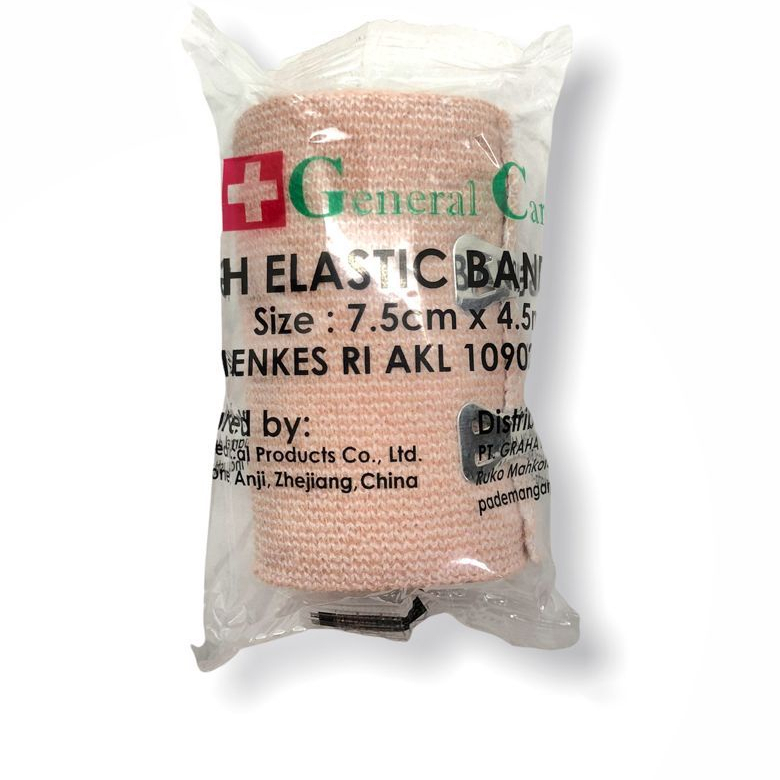 Elastic Bandage GC 3 inch General Care / Perban Elastis 7,5 cm x 4,5 m