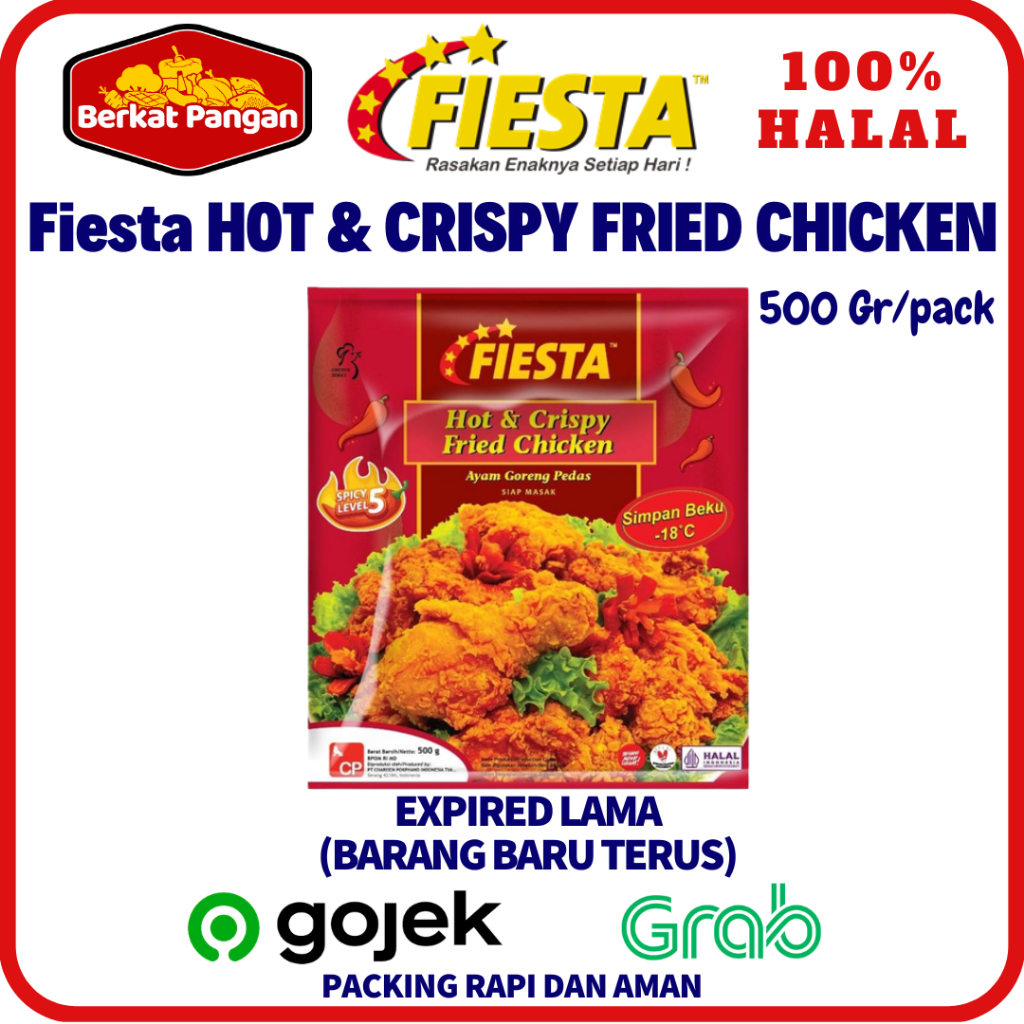 Fiesta Hot &amp; Crispy Fried Chicken Spicy Level 5 -  500gr