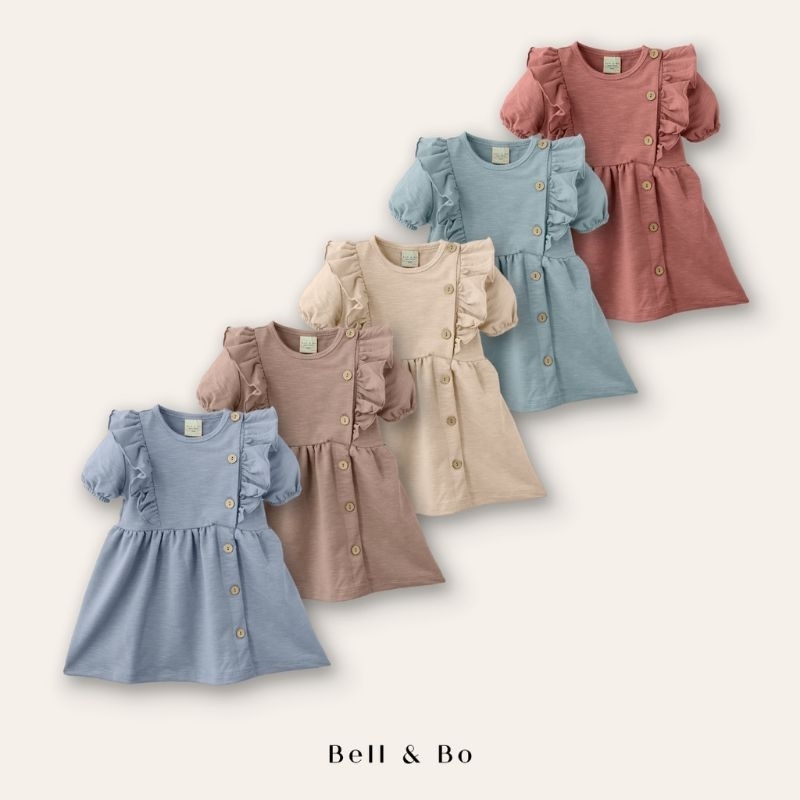 BELL&amp;BO - DIORA DRESS BELL N BO - DRESS ANAK PEREMPUAN - BAJU ANAK - DRESS ANAK BELL&amp;BO