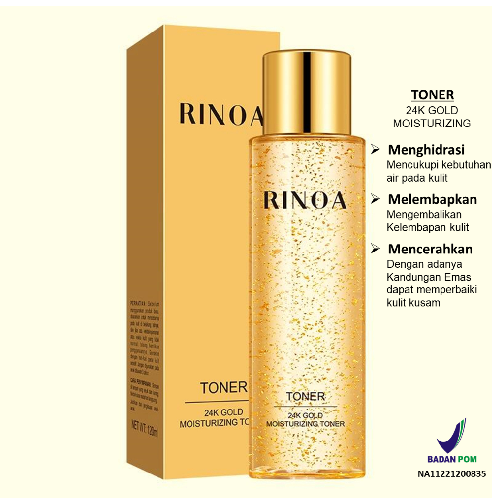 24K GOLD MOISTURIZING TONER / SERUM PEMBERSIH WAJAH / TONER WAJAH