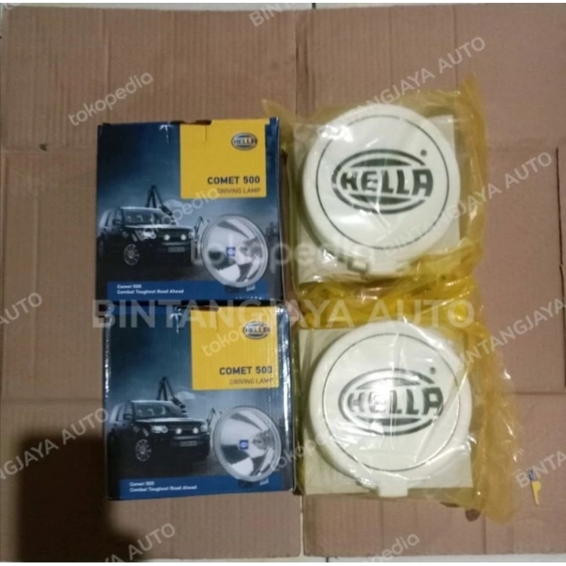 Lampu Tembak Mobil/ Lampu Sorot Original Hella Comet 500  White  2 Pcs