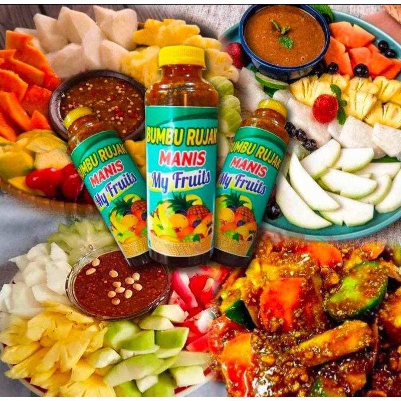 

Bumbu rujak manis myfruits 335gr / bumbu rujak pedas manis