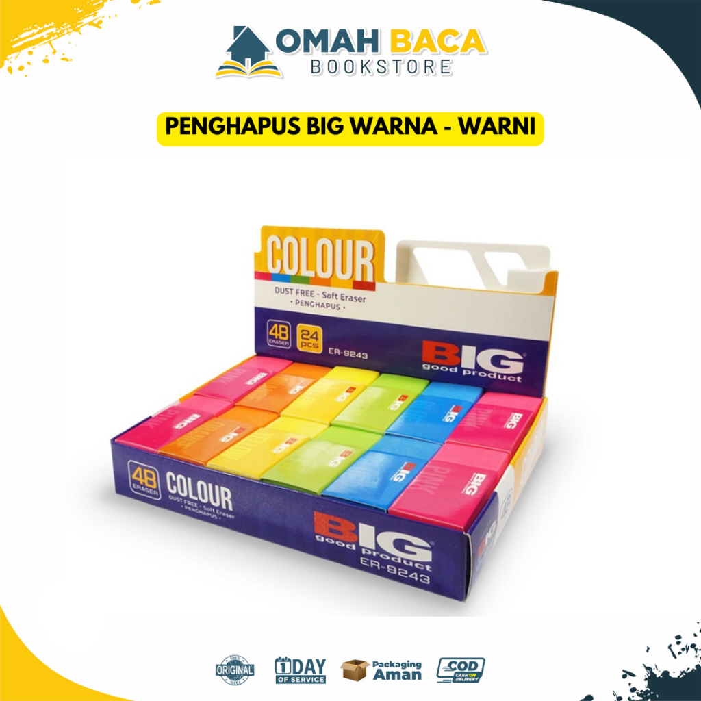 

Penghapus BIG Warna-Warni Besar dan Kecil