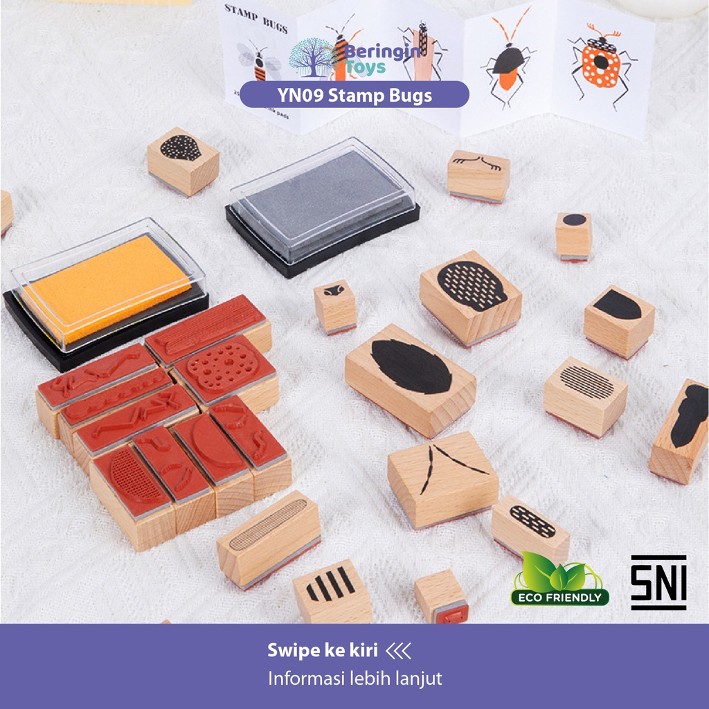 Mainan Edukasi - Stamp Bugs YN09 - Mainan Lukis Anak