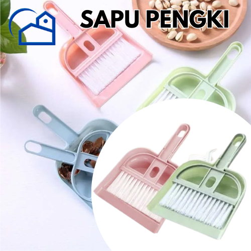 Sapu &amp; Pengki Mini Set /  Sapu Pengki Mini Set Mini Dustpan Serokan Mini Set Sapu Karpet Mobil Pembersih Meja 20026