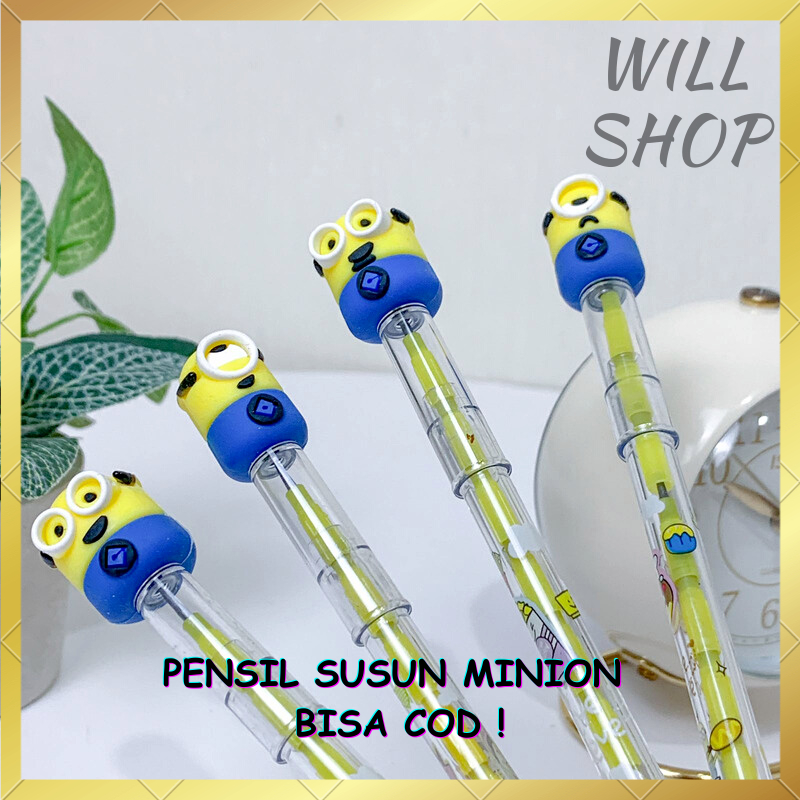 

TERBARU! PENSIL PELURU / PELOR / SUSUN KARAKTER MINION DESPICABLE ME LUCU UNIK TERMURAH READY GROSIR BISA COD